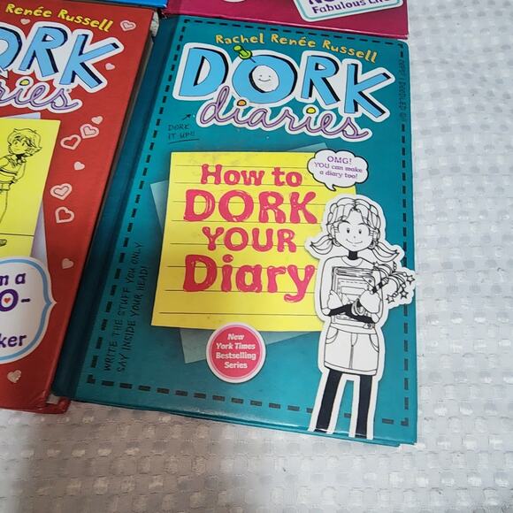 DORK DIARIES EUC SET OF 6 HARDBACK RACHEL RENE BOOK SERIES SET 0 - Picture 5 of 7